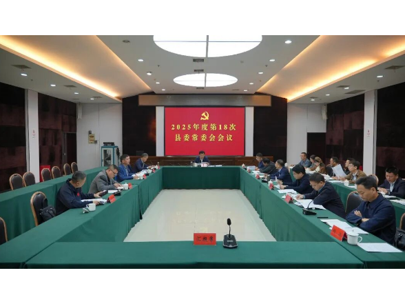 王启武主持召开2025年度第18次县委常委会会议