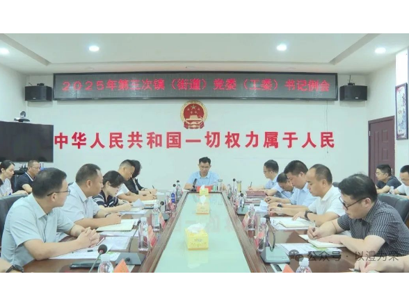 王启武主持召开2025年第三次镇（街道）党（工）委书记例会