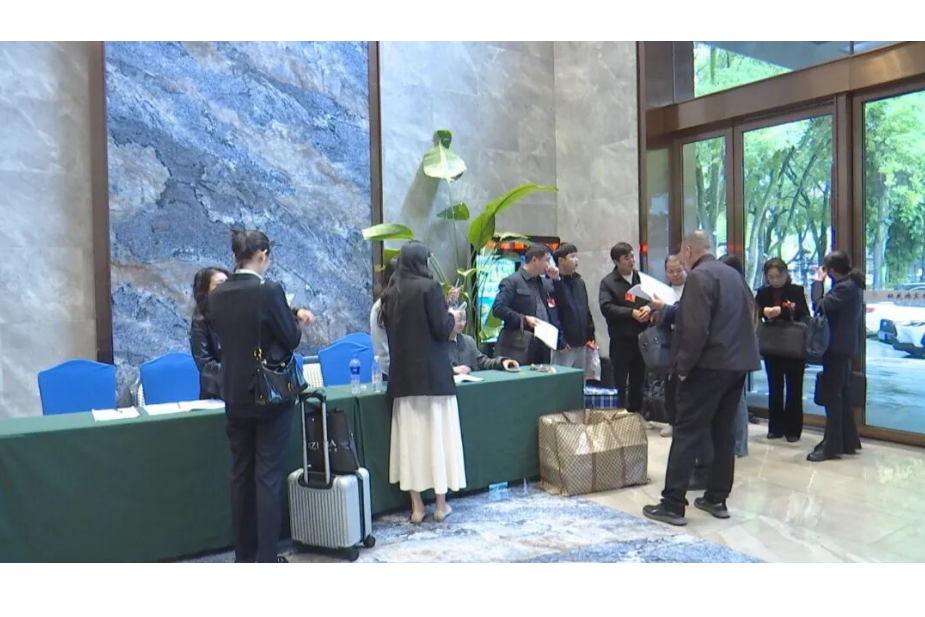 澧县十九届人大一次会议参会代表向大会报到