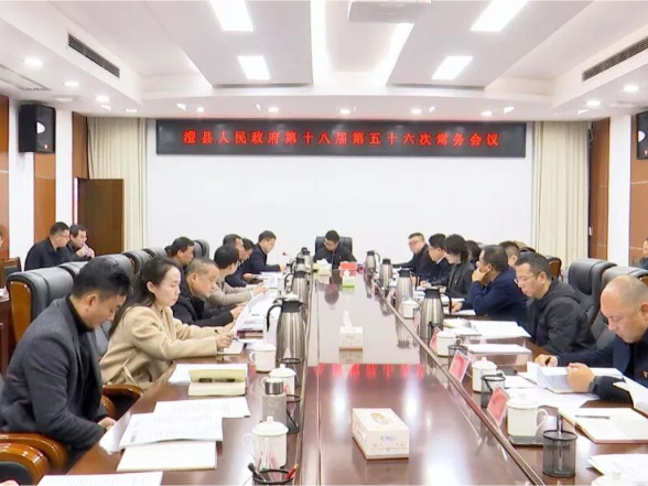 冷亮主持召开县政府第十八届第五十六次常务会议