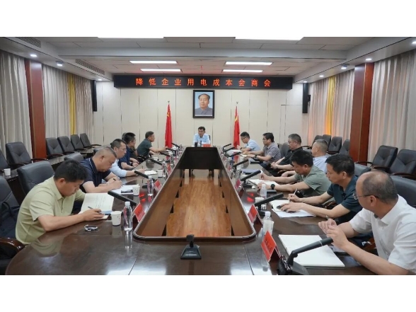 王启武主持召开降低企业用电成本会商会