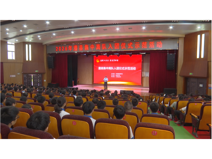 澧县举行少先队员集中离队入团仪式示范活动