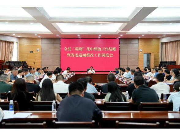 澧县召开“群腐”集中整治工作结账暨省委巡视整改工作调度会