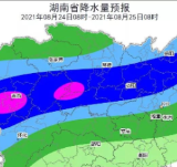 注意！23日至25日湘中以北有一次暴雨大暴雨过程并伴有强对流天气