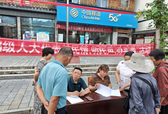 王家坪镇：人大代表赶集日听民声 零距离服务解民忧