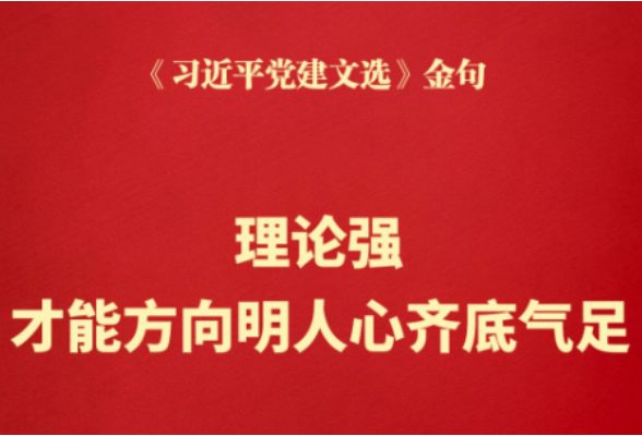 理论强，才能方向明人心齐底气足