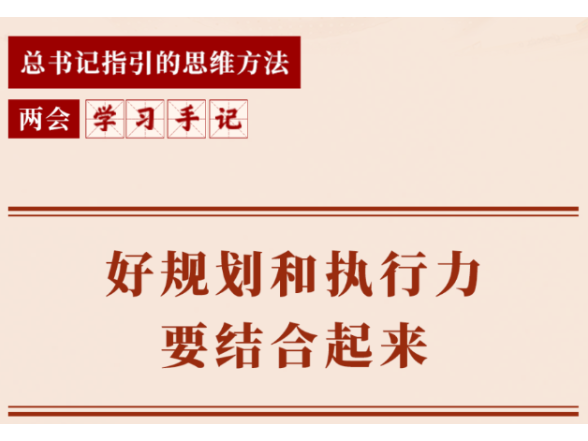两会学习手记｜好规划和执行力要结合起来