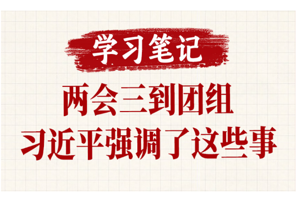 学习笔记丨两会三到团组，习近平强调了这些事