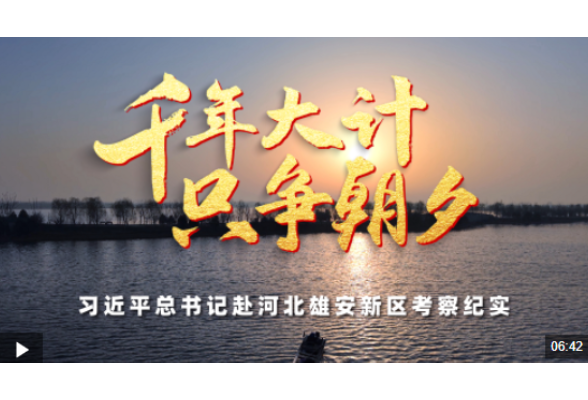 时政微纪录丨千年大计 只争朝夕——习近平总书记赴河北雄安新区考察纪实