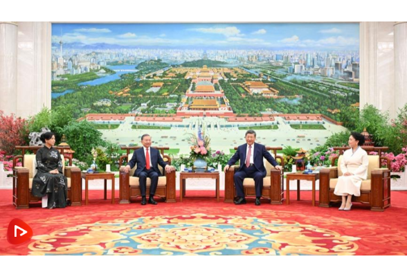 习近平夫妇同苏林夫妇亲切话别