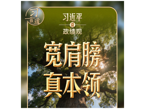 习近平谈政绩观｜练就担当作为的硬脊梁、铁肩膀、真本事