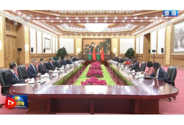 习近平同纳米比亚总统恩代特瓦会谈
