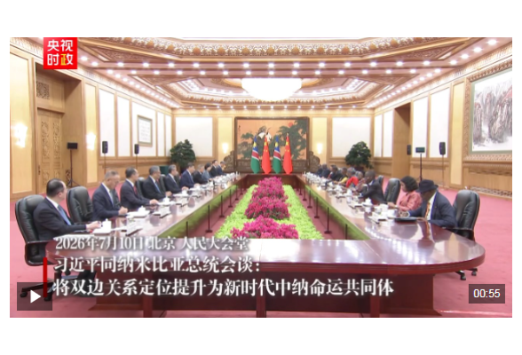 独家视频丨习近平同纳米比亚总统会谈：将双边关系定位提升为新时代中纳命运共同体