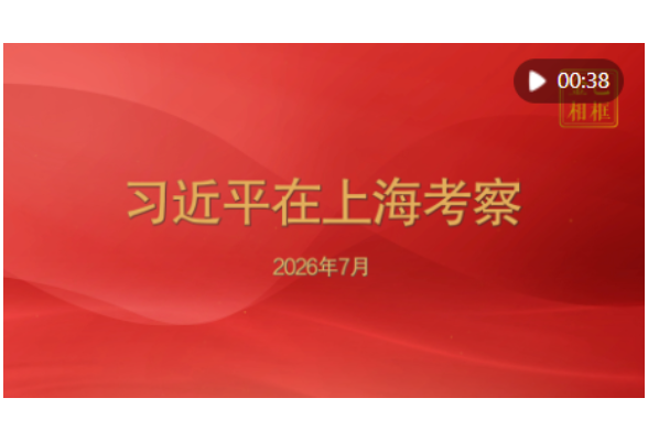 金色相框｜习近平在上海考察