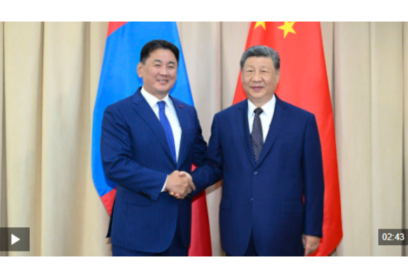 视频丨习近平会见蒙古国总统呼日勒苏赫
