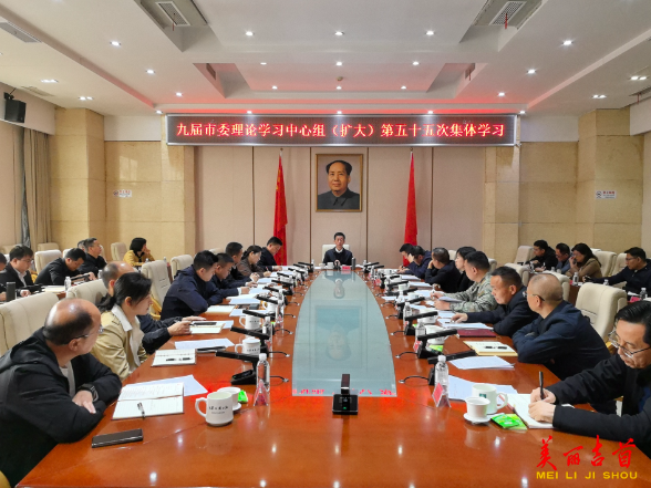 九届市委理论学习中心组（扩大）第五十五次集体学习举行