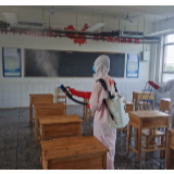 全面消杀净校园 严防疫情迎高考