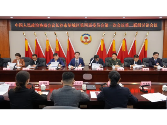 蒋砺参加区政协四届一次会议第二联组讨论