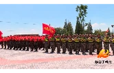 副省长陈飞来华容县慰问一线防汛抗洪武警官兵和民兵抢险队员