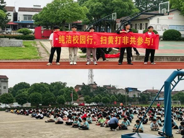  筑牢文化安全防线  万庾镇开展“扫黄打非”进校园宣讲 