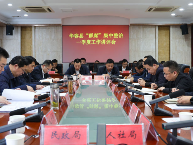 华容县召开“群腐”集中整治一季度工作讲评会