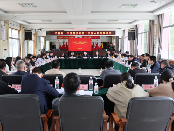 华容县一季度基层党建工作现场推进会召开
