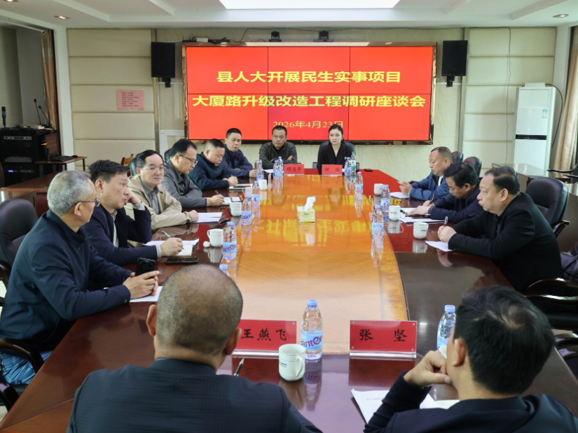 县人大常委会调研大厦路升级改造项目