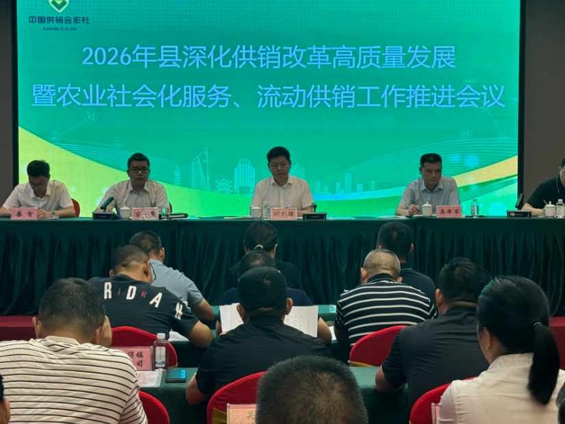 2026年县深化供销改革高质量发展暨农业社会化服务、流动供销工作推进会议召开
