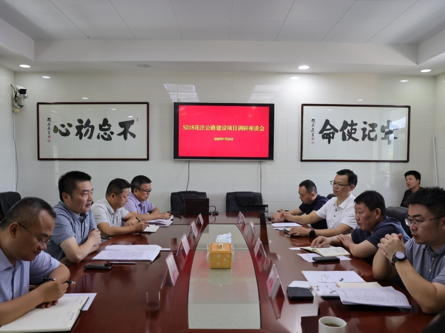 罗奇带队调研花注路项目建设