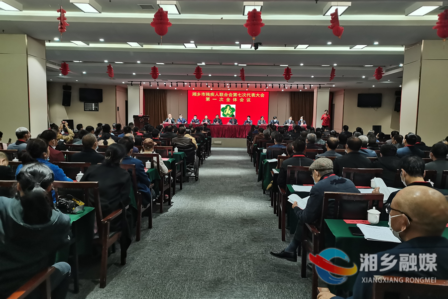 湘乡市残联第七次代表会议开幕