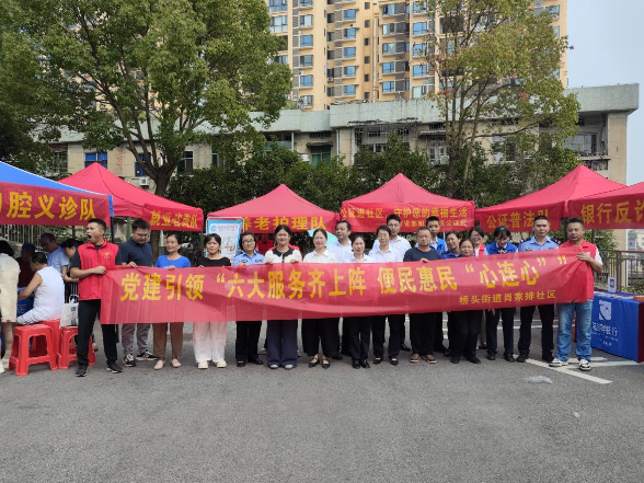 双清区桥头街道肖家排社区开展“党建引领聚合力 六大服务齐上阵”主题活动