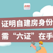 自建房排查手册④丨证明自建房身份，需“六证”在手