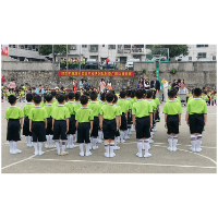 市实验学校举行队列队形暨广播体操比赛