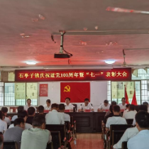 石亭子镇召开“七一”表彰大会