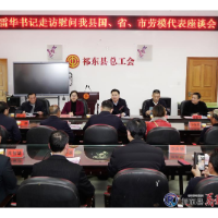 雷华走访慰问“双联”企业和劳动模范