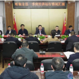雷华主持召开全县一季度经济运行分析会议
