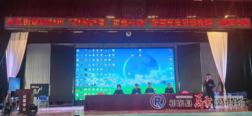 永昌街道开展“利剑护蕾”普法宣传活动