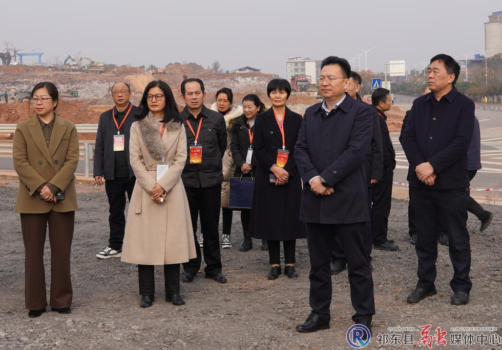 省市县三级人大代表集中视察我县重点项目建设