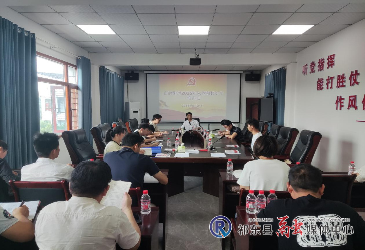 白鹤街道举办入党积极分子培训班