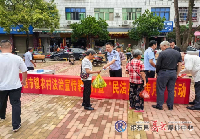粮市镇开展“法治宣传教育月”活动