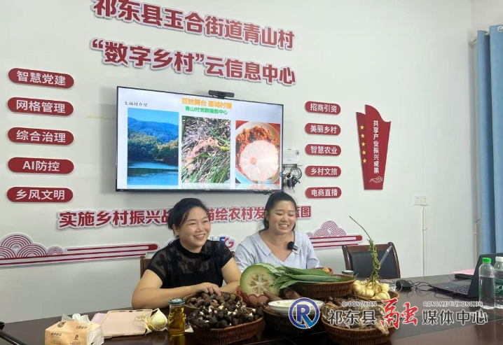 玉合街道玖隆片区开展中秋专场农产品推介直播
