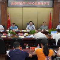 县委理论学习中心组开展集体学习