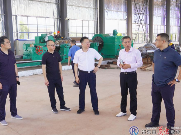 雷华深入祁东高新区调研项目建设情况