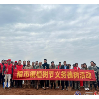 粮市镇开展义务植树活动