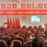 马鬃岭镇学习贯彻十九届五中全会精神