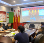湖南桃源沅水国家湿地公园管理处收看桃源县新时代基层干部培训班直播课