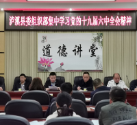 泸溪县委组织部传达学习党的十九届六中全会精神