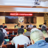 泸溪县卫健局集中学习县第十三次党代会精神