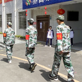 泸溪职中学子参与校园疫情防控巡逻 共建平安校园