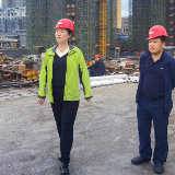 章华现场调研重点工程项目建设情况